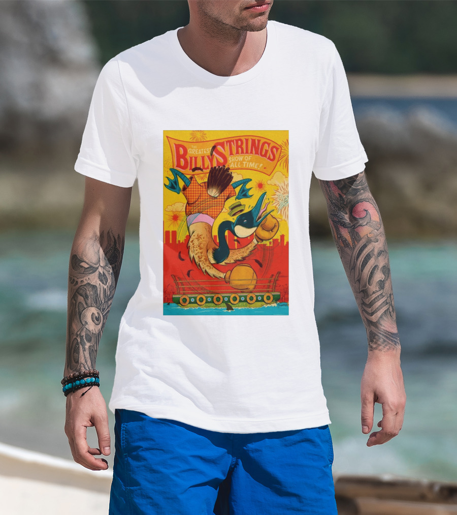 Billy Strings Boston MA July 21 2026 Greatest Show Of All Time Boxing Duck With Gloves T-Shirt