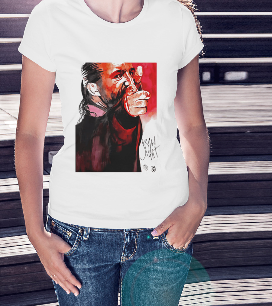 Jay White Rob Schamberger Signature Portrait Red T-Shirt