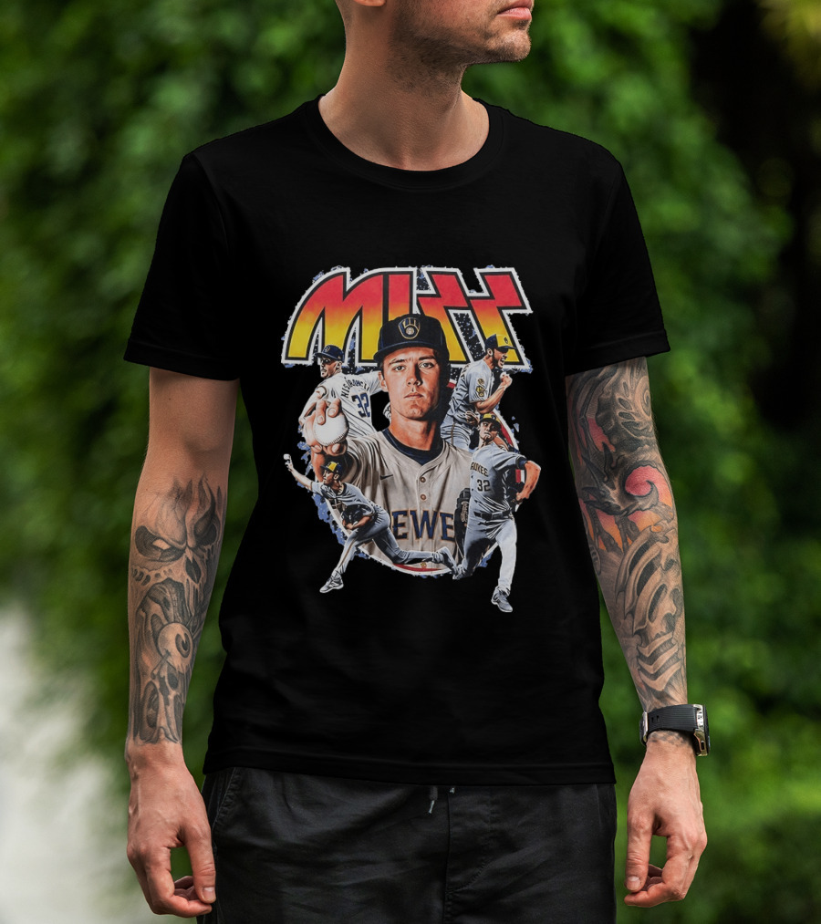 MIZZ Milwaukee Brewers Christian Yelich MLB Rock N' Roll T-Shirt
