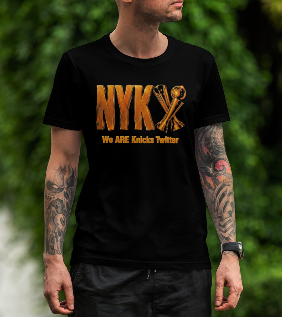 NYK We Are Knicks Twitter Trophy T-Shirt