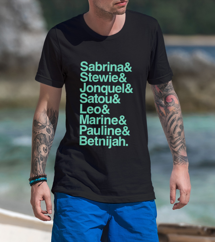 New York Women's Basketball Sabrina Stewie Jonquel Satou Leo Marine Pauline Betnijah Ampersand 2026 T-Shirt