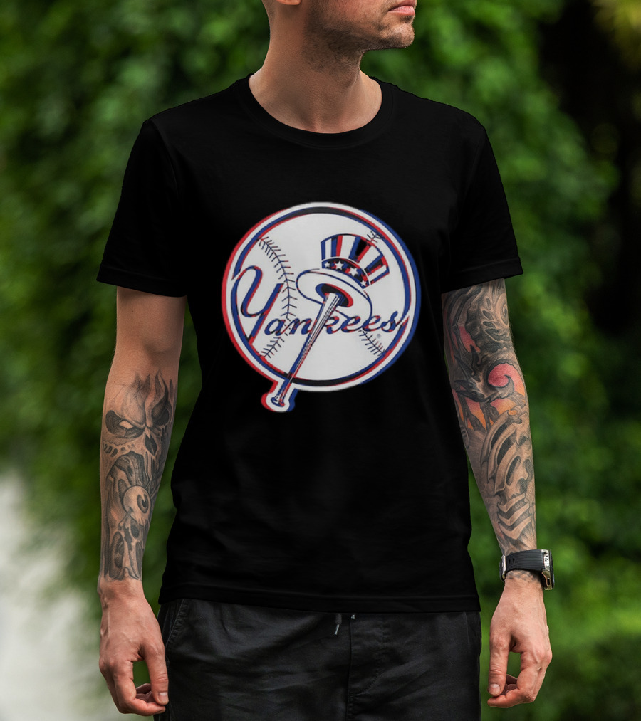 New York Yankees MLB 2026 Glitch Yankees Baseball T-Shirt