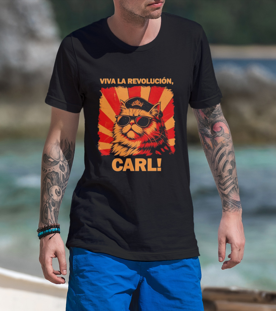 Viva La Revolución Carl Persian Cat King T-Shirt