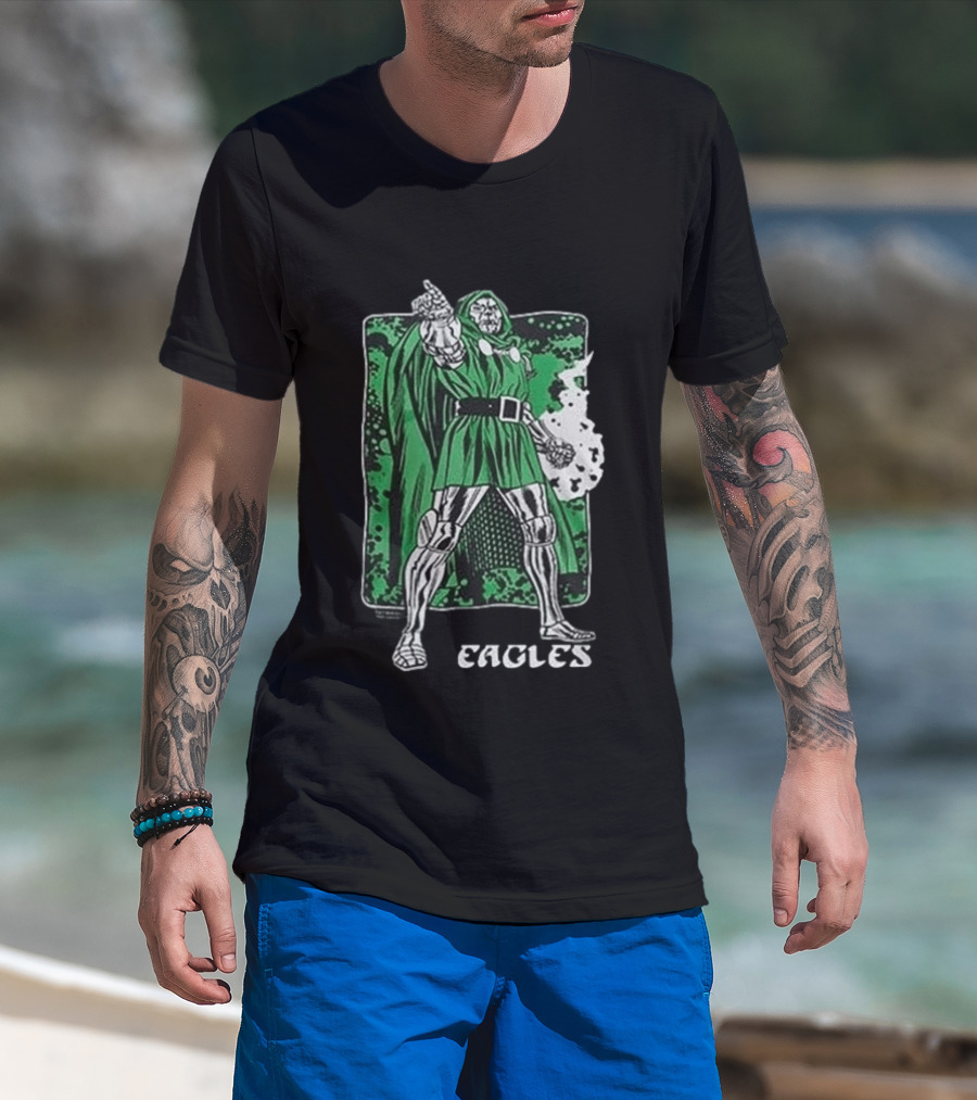 Philadelphia Eagles Marvel Doctor Doom Power Collaboration 2026 T-Shirt