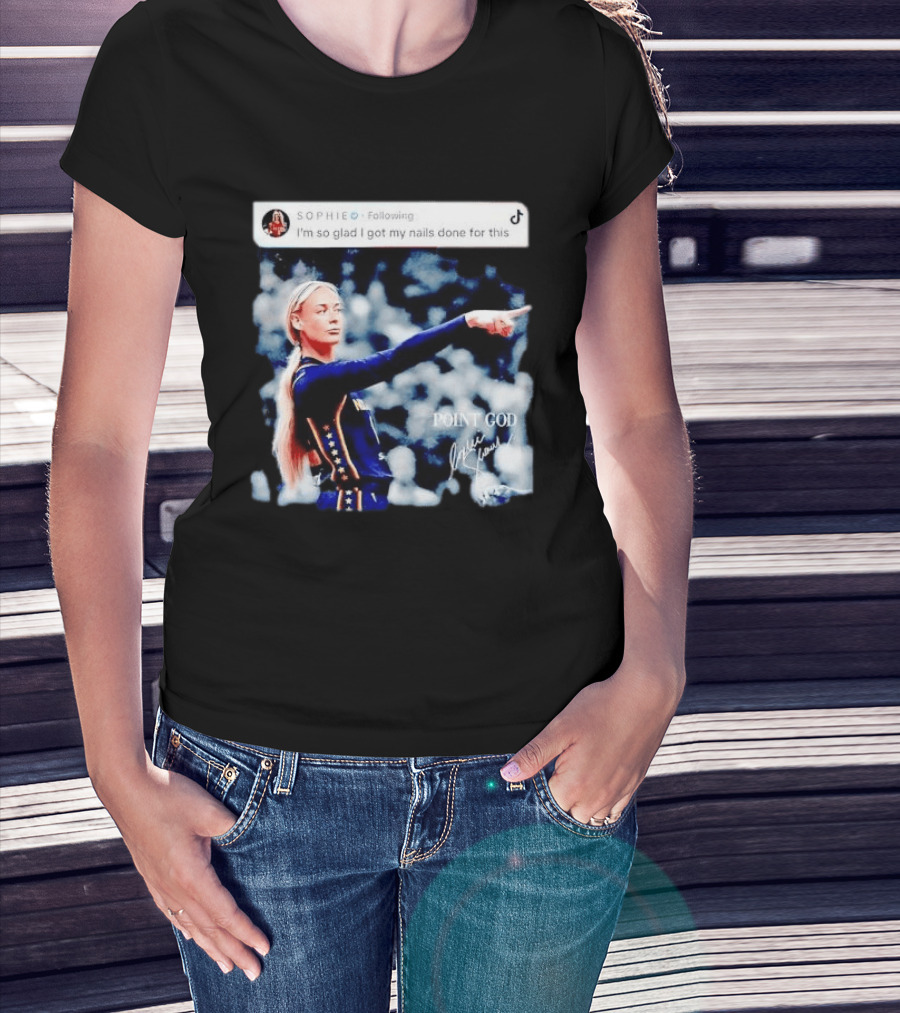 Sophie Cunningham Point God Indiana Fever I'm So Glad I Got My Nails Done For This T-Shirt