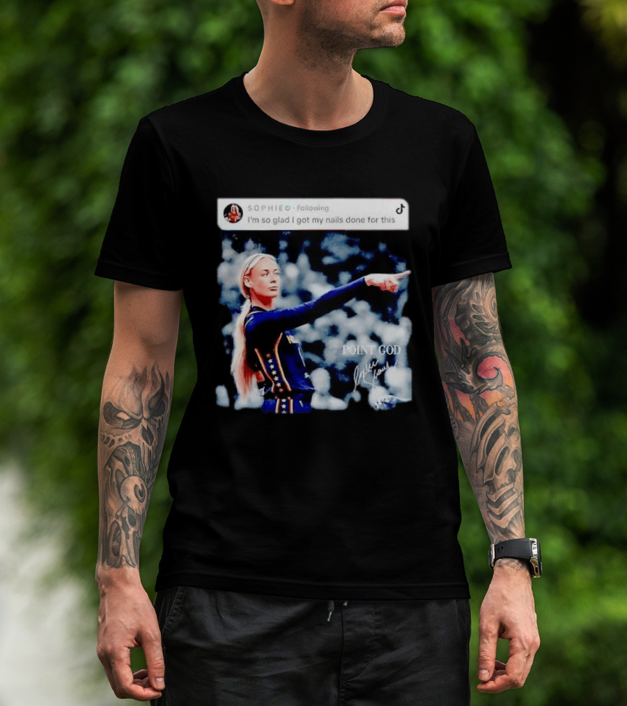 Sophie Cunningham Point God Indiana Fever I'm So Glad I Got My Nails Done For This T-Shirt