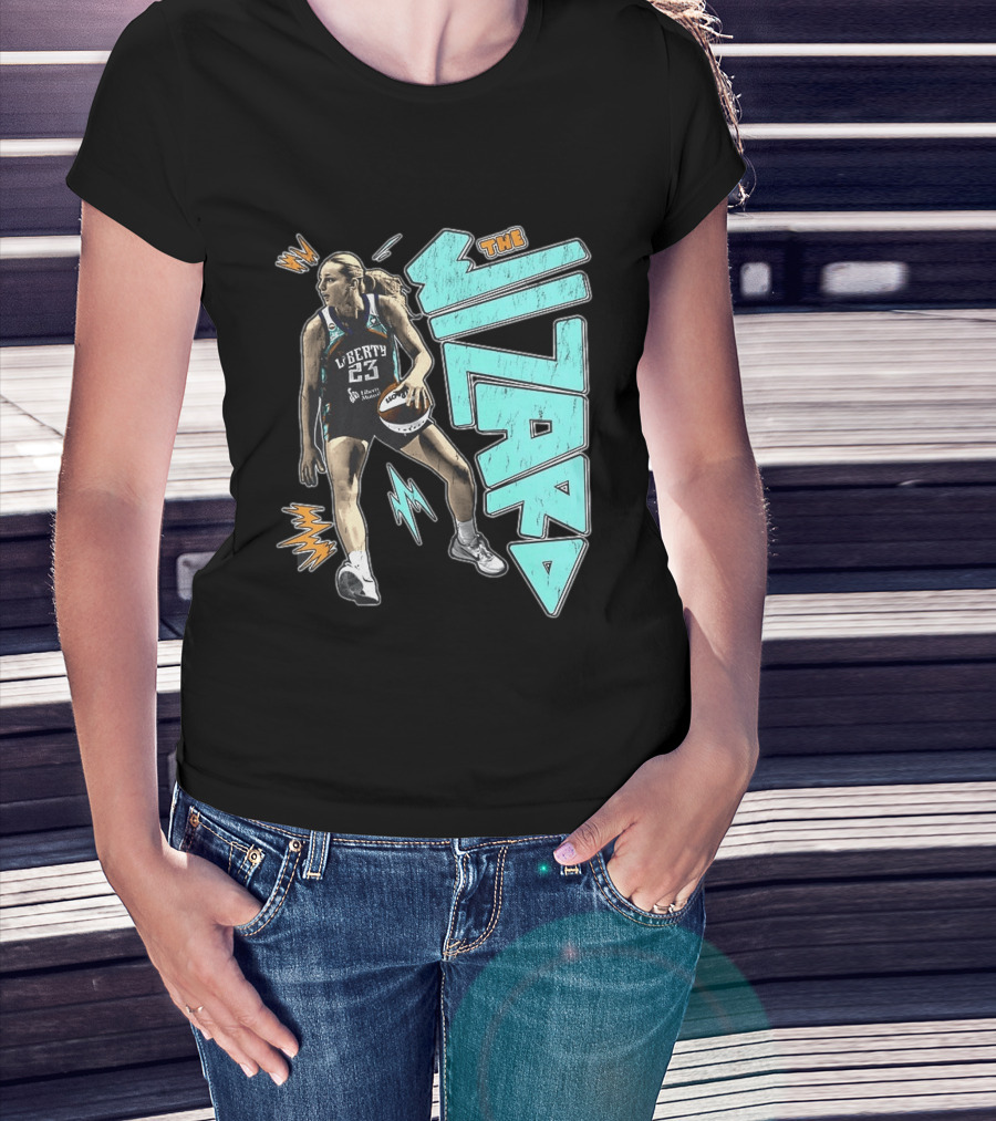 New York Liberty WNBA The Wizard Marine Johannès 23 Basketball T-Shirt