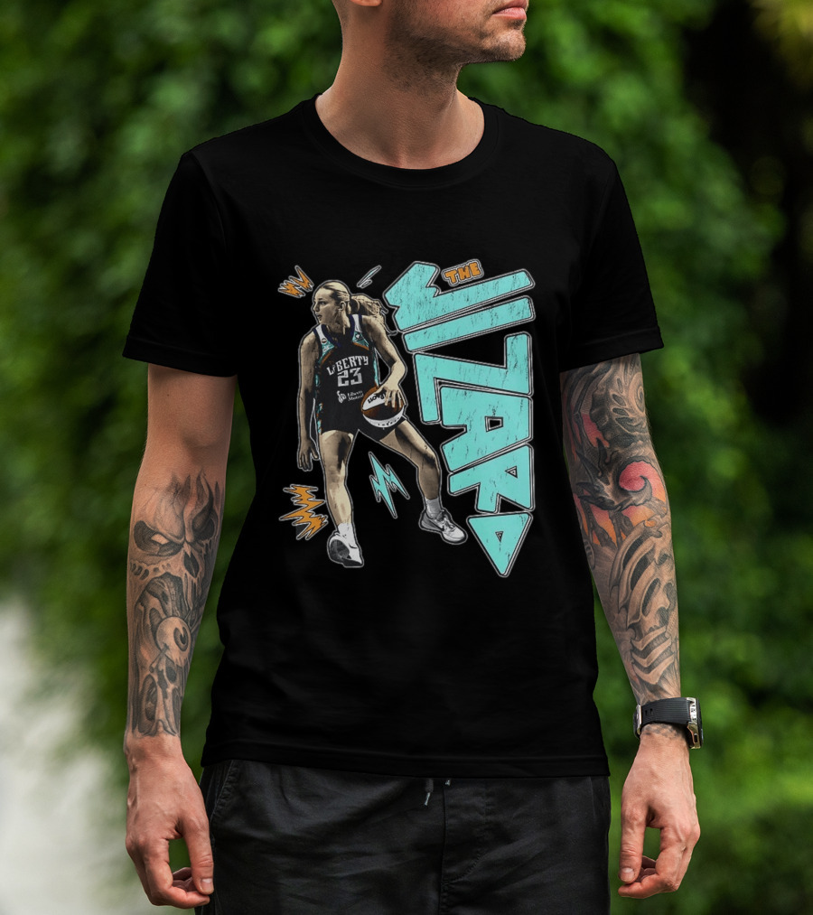 New York Liberty WNBA The Wizard Marine Johannès 23 Basketball T-Shirt