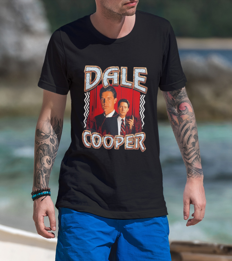 Dale Cooper Twin Peaks Retro Style Forest T-Shirt
