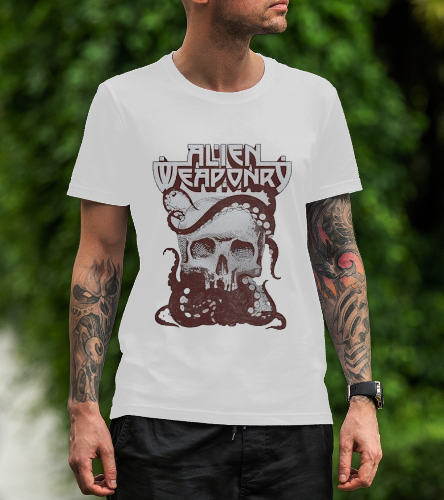 Alien Weaponry Skull Octopus Band Merchandise T-Shirt