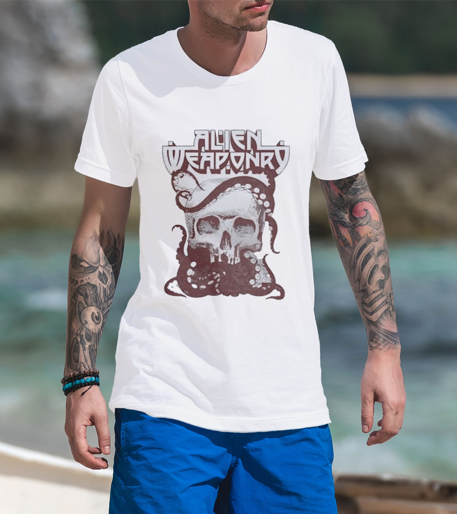 Alien Weaponry Skull Octopus Band Merchandise T-Shirt