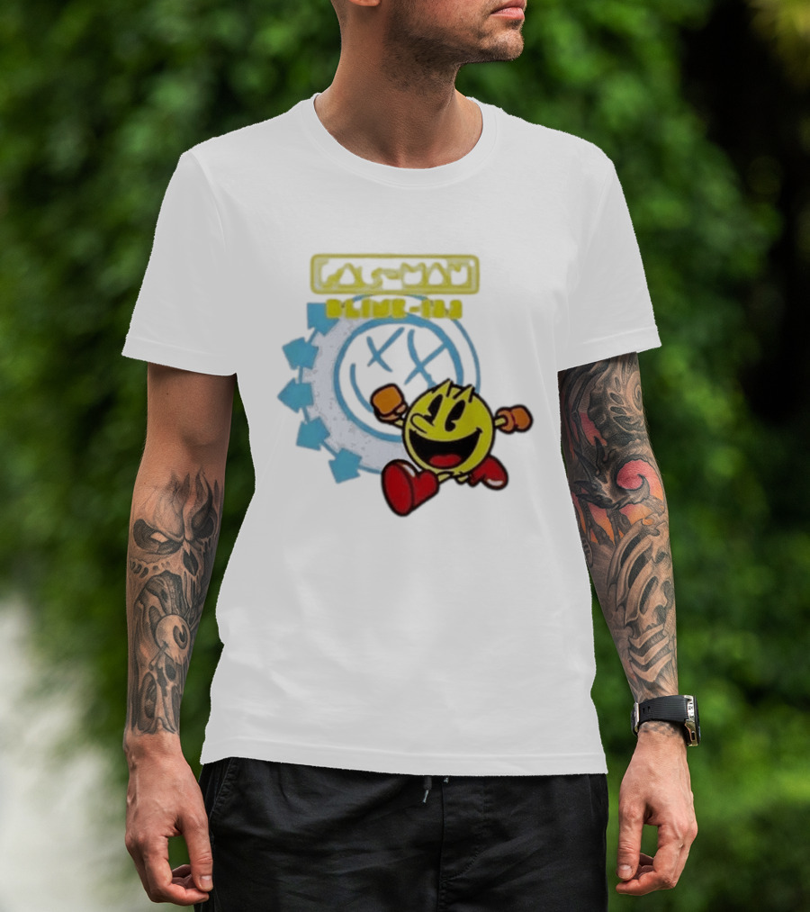 Pac Man Blink 182 Band Crossover Collaborative T-Shirt