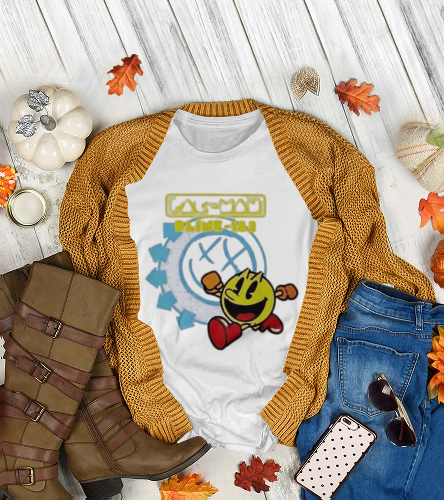 Pac Man Blink 182 Band Crossover Collaborative T-Shirt