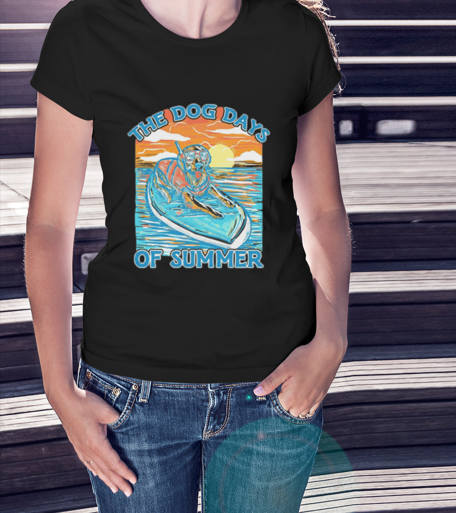 The Dog Days Of Summer Golden Retriever Snorkeling Adventure T-Shirt