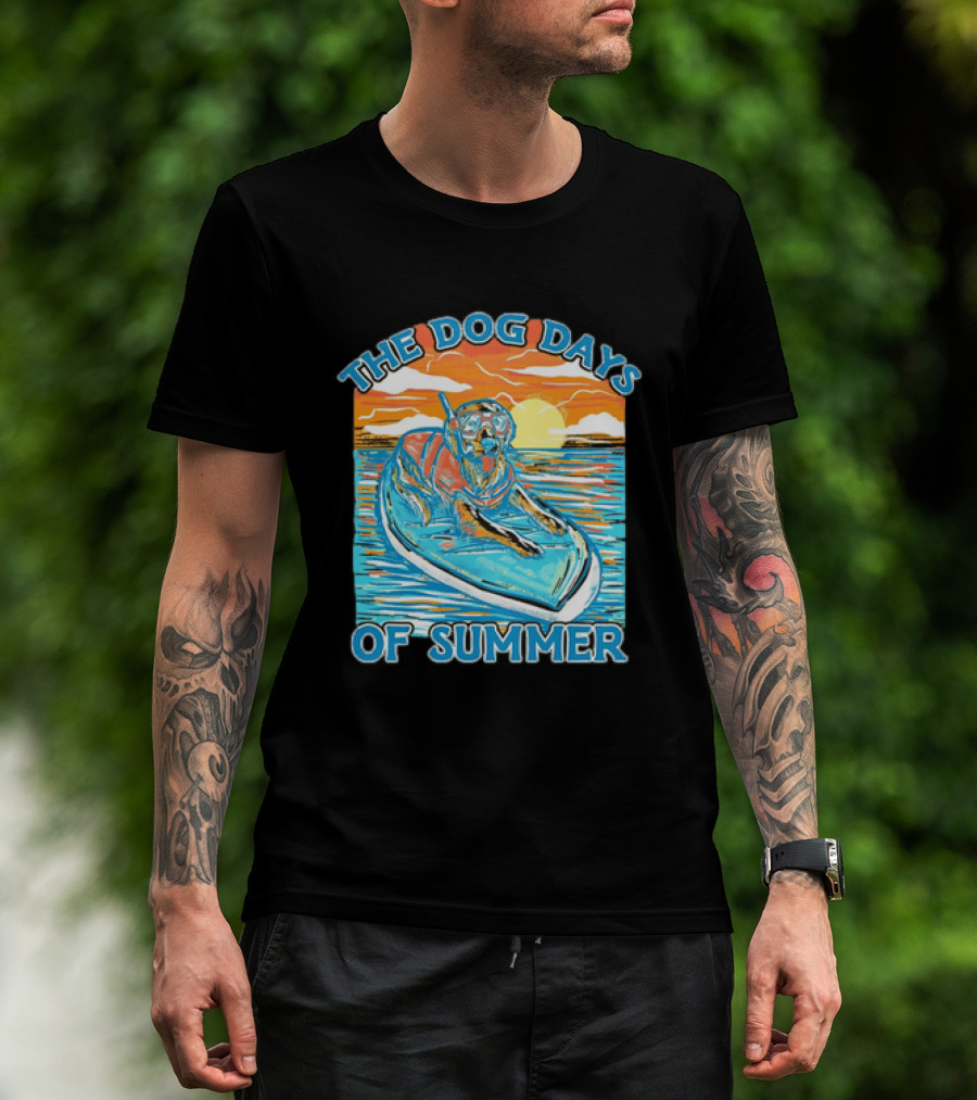 The Dog Days Of Summer Golden Retriever Snorkeling Adventure T-Shirt