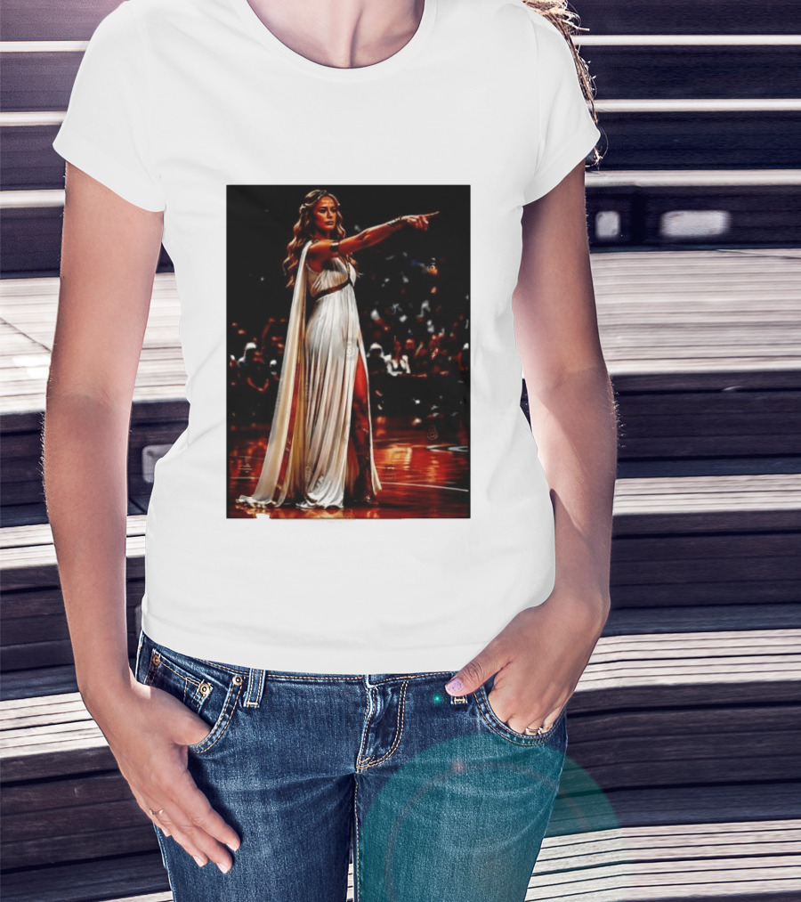 Sophia Cunningham WNBA Goddess Pointing Her Finger Basketball Victory Empowerment T-Shirt