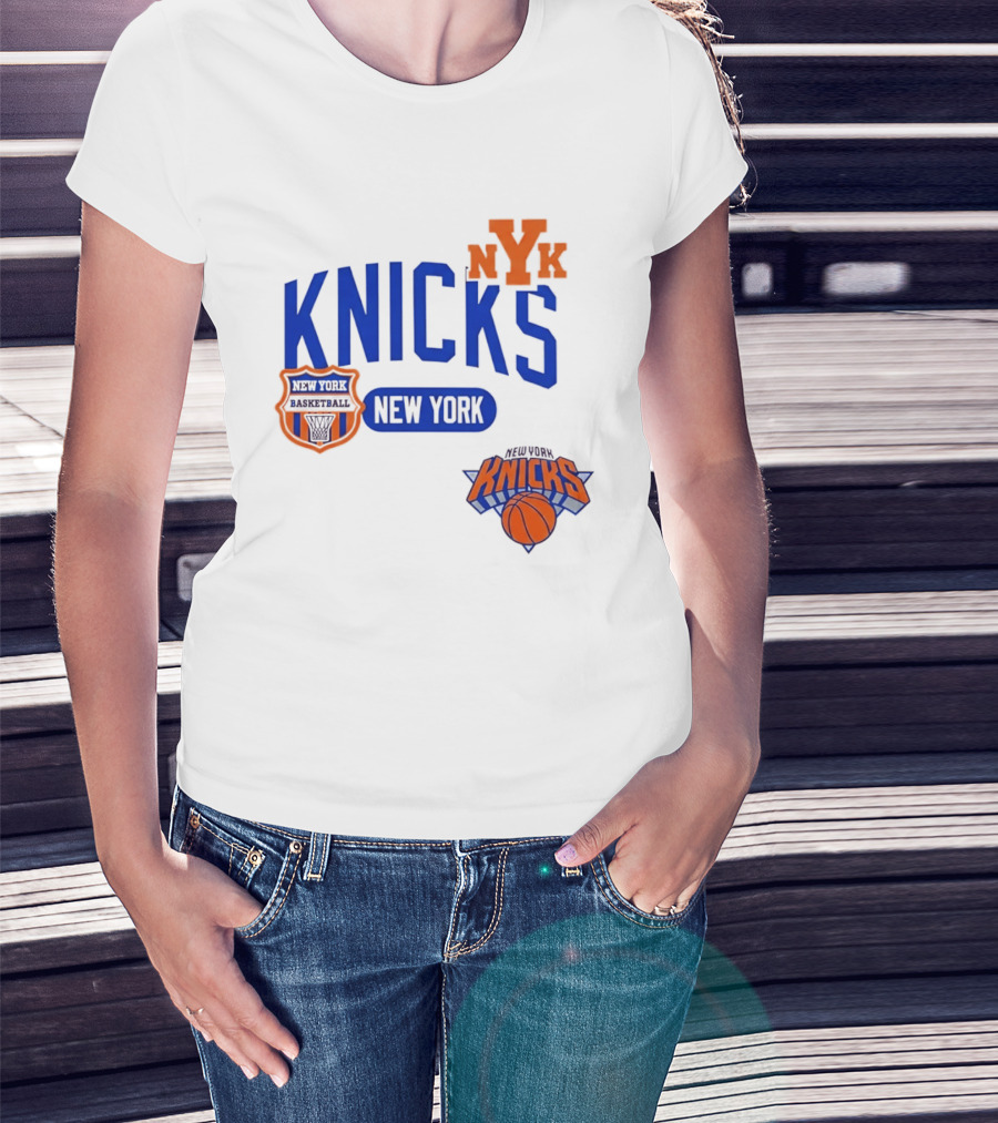 Stephon Marbury Pro Standard New York Knicks NBA Letterman NYK T-Shirt