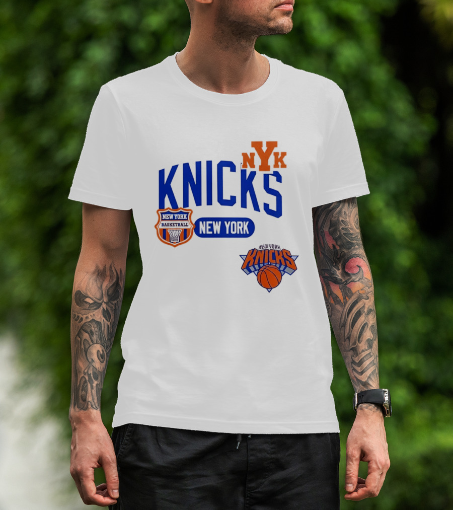 Stephon Marbury Pro Standard New York Knicks NBA Letterman NYK T-Shirt