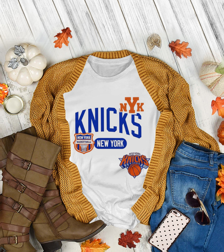 Stephon Marbury Pro Standard New York Knicks NBA Letterman NYK T-Shirt