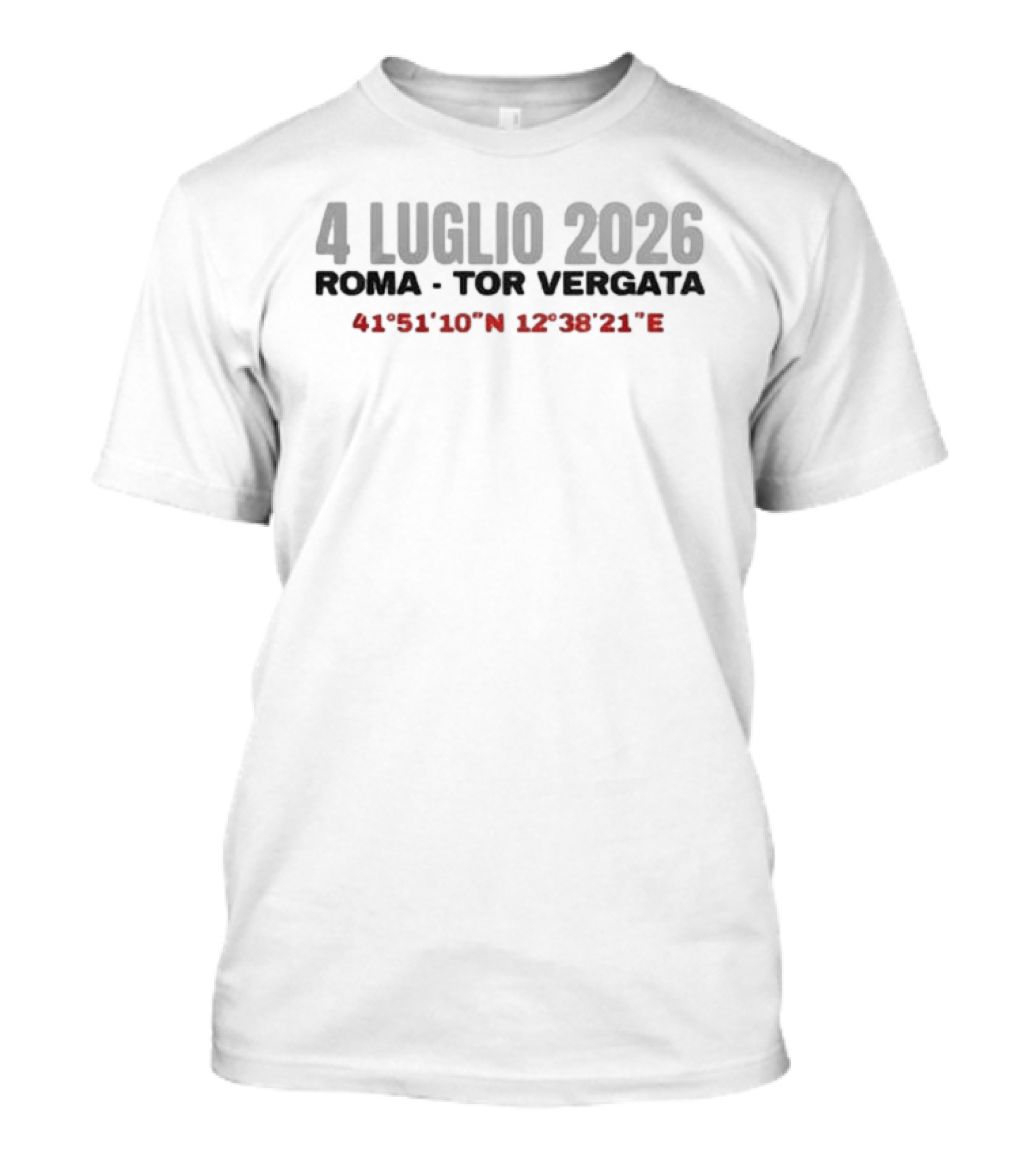 Ultimo Stadi 2027 La Favola Continua 4 Luglio 2026 Roma Tor Vergata Limited Edition T-Shirt
