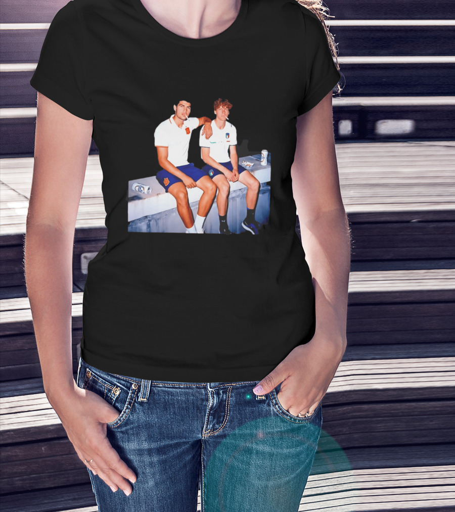 2026 Tennis Spain Italy Carlos Alcaraz Jannik Sinner Smoking T-Shirt