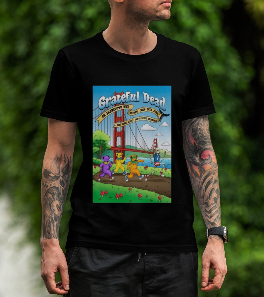 Grateful Dead 5K Shakedown Run July 24 2026 San Francisco California T-Shirt