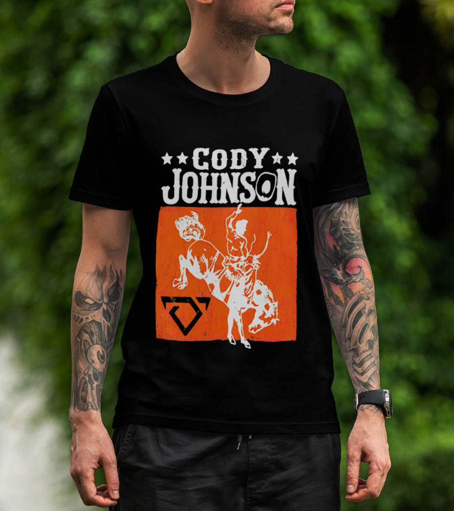 Cody Johnson Cowboy Rodeo Bucking Horse Vintage Western T-Shirt