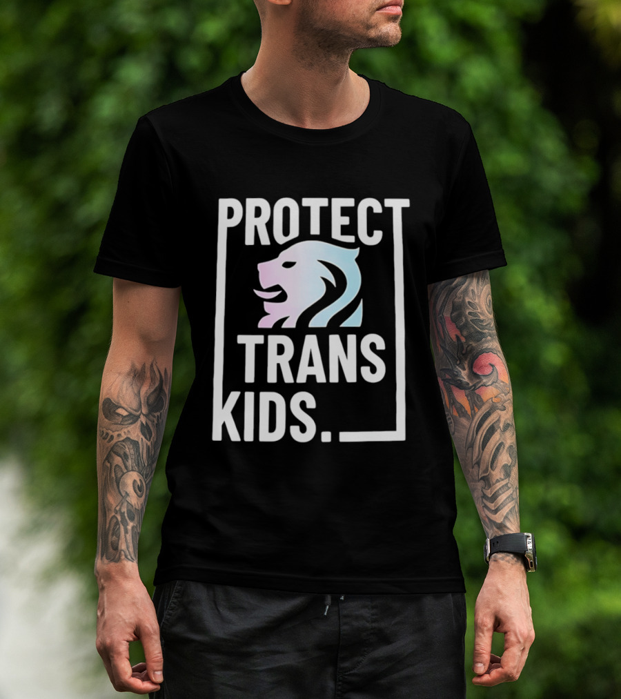 Protect Trans Kids Lion T-Shirt