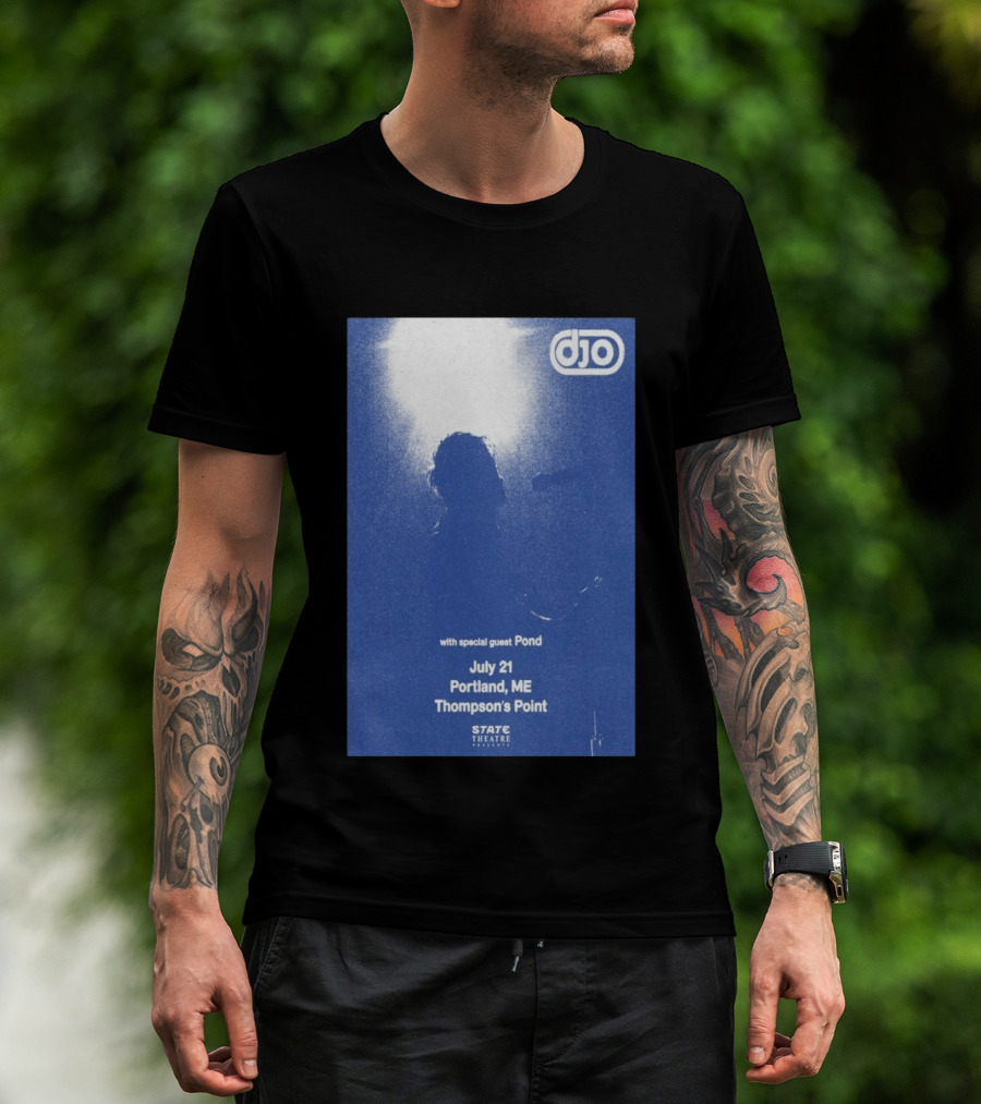 Djo July 21 Portland ME Thompson's Point State Theatre With Special Guest Pond T-Shirt