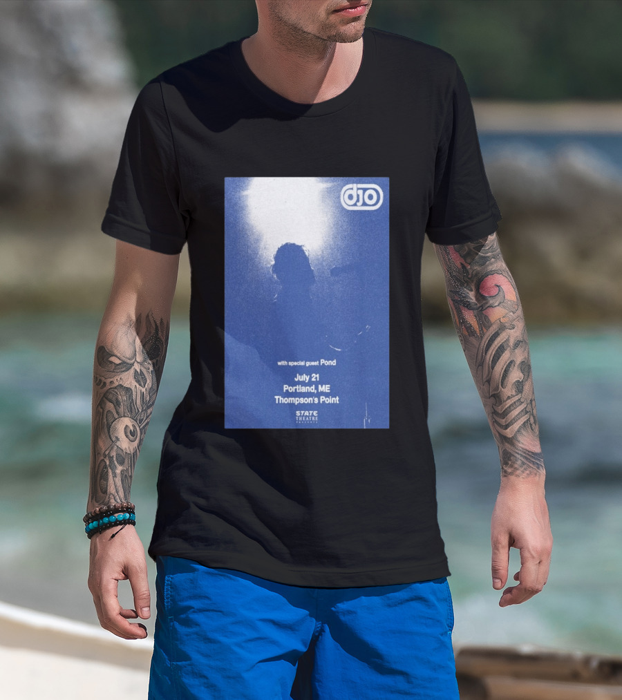 Djo July 21 Portland ME Thompson's Point State Theatre With Special Guest Pond T-Shirt
