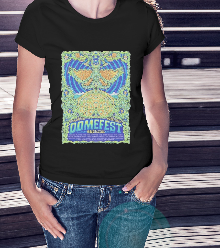 Domefest Line Up At ACE Adventure Resort In New River Gorge West Virginia On August 6 8 2026 T-Shirt