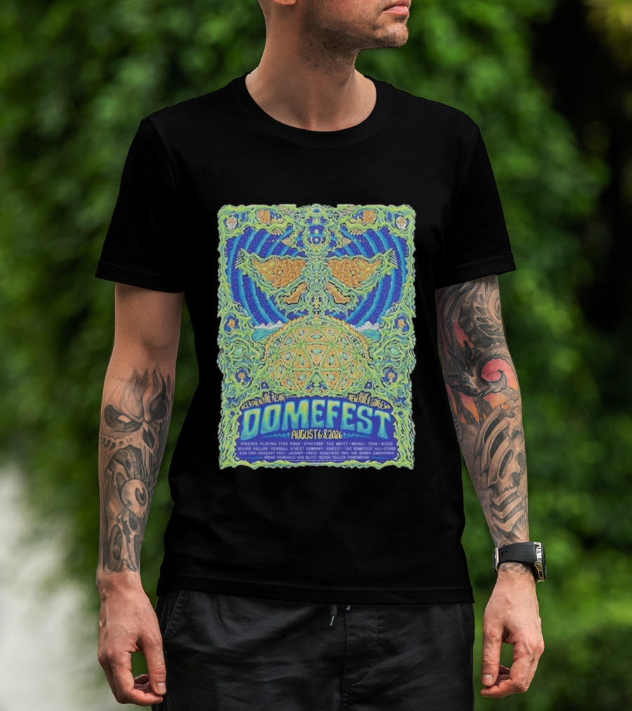 Domefest Line Up At ACE Adventure Resort In New River Gorge West Virginia On August 6 8 2026 T-Shirt