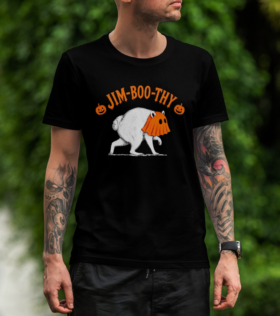 Jim Boo Thy Trash Panda Ghost Raccoon Halloween Meme T-Shirt