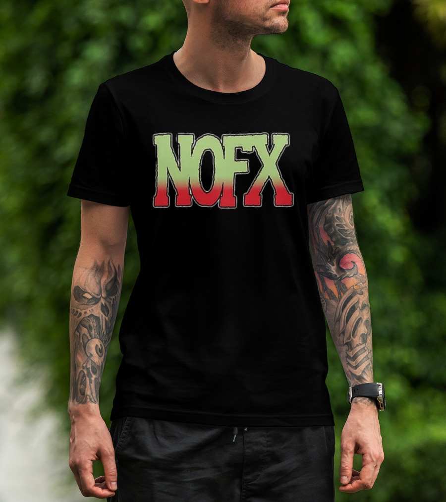 NOFX Ribbed Tour 1991 Vintage Style Nostalgic Punk Band Merch T-Shirt