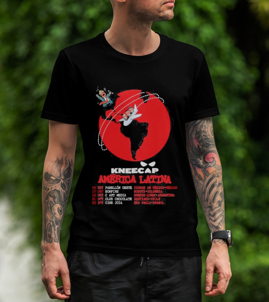 Kneecap América Latina 2026 Tour Dates Oct 15 Mexico City Bogotá Buenos Aires Santiago São Paulo T-Shirt
