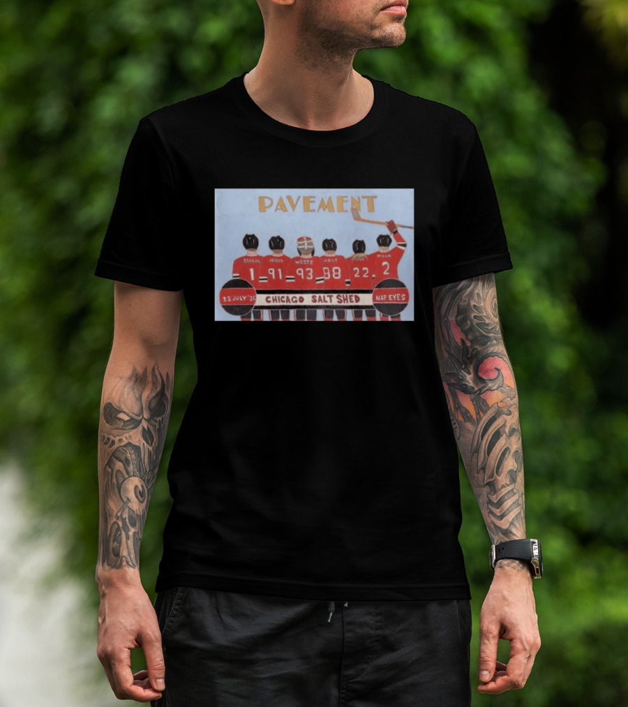 Pavement Band Chicago Salt Shed Nap Eyes July 22 2026 Hockey T-Shirt