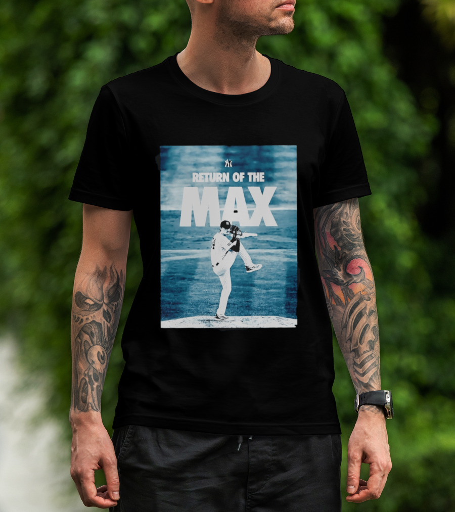 Return Of The Max Fried New York Yankees 54 MLB Pitching Action T-Shirt