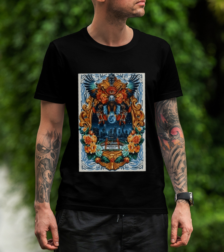 Widespread Panic Orpheum Theatre Los Angeles July 23 25 2026 Tour Vibrant Ornate T-Shirt