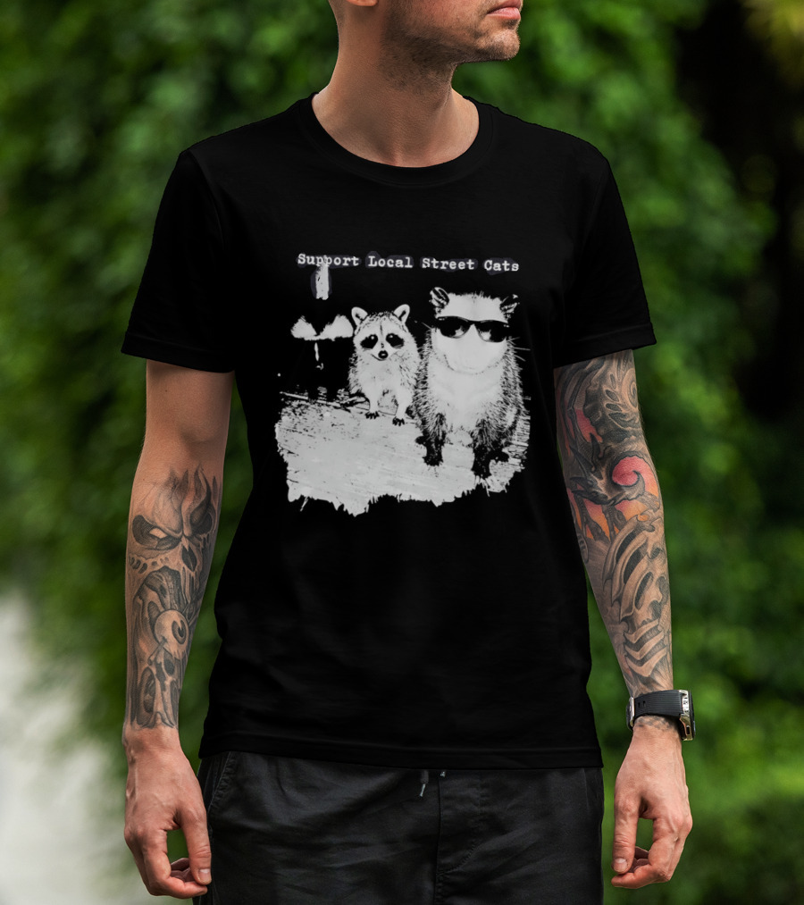 Support Local Street Cats Feline Advocacy T-Shirt