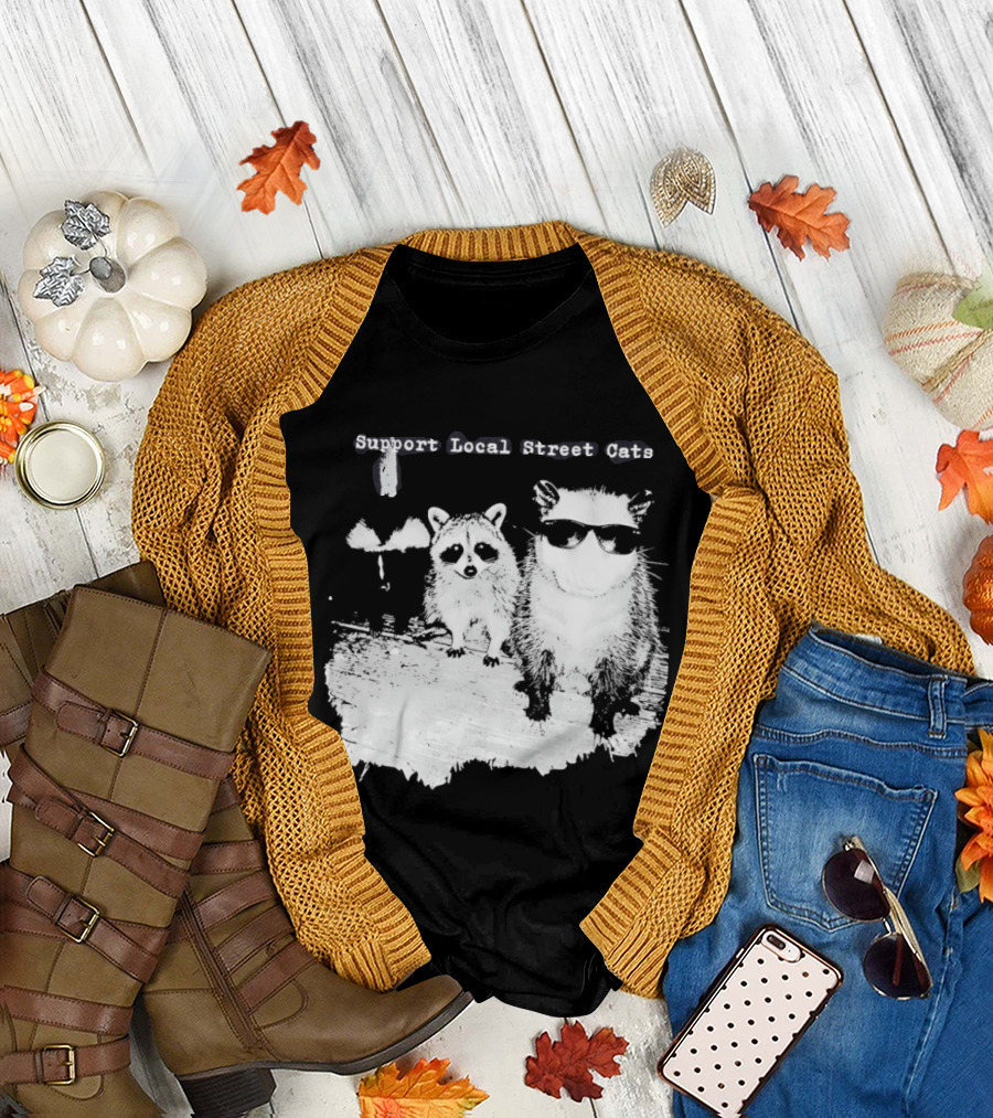 Support Local Street Cats Feline Advocacy T-Shirt
