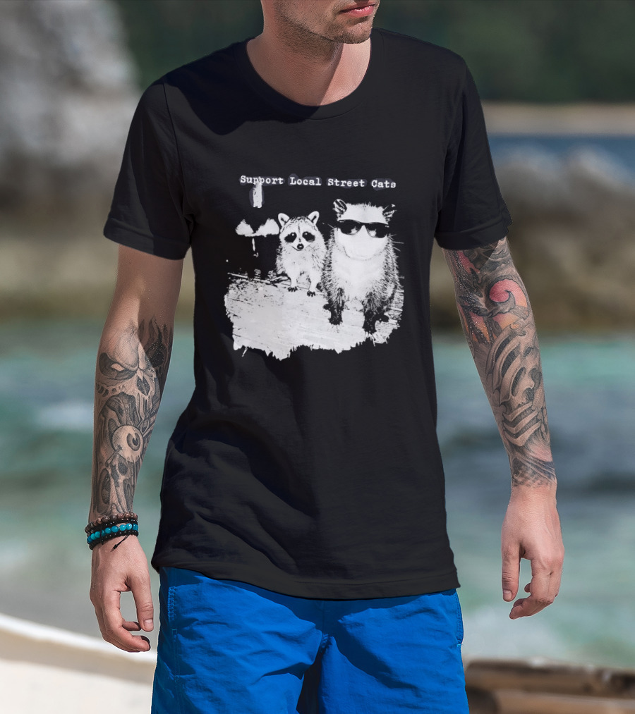 Support Local Street Cats Feline Advocacy T-Shirt