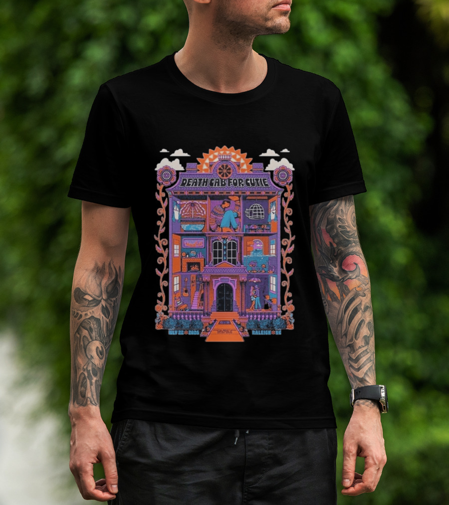 Death Cab For Cutie At Coastal Credit Union Music Park Walnut Creek Raleigh July 22 2026 T-Shirt