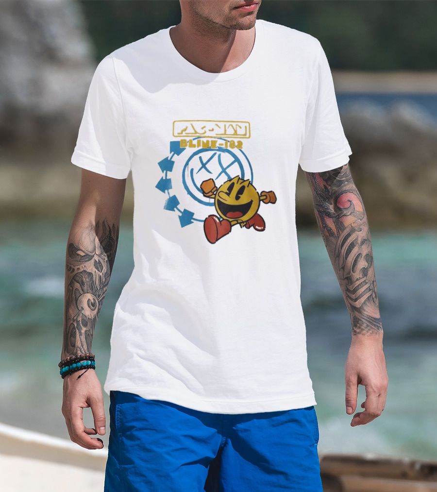 Pac Man Blink 182 San Diego Comic Con 2026 Collaboration T-Shirt