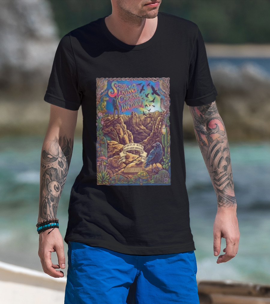 The String Cheese Incident Salt Lake City UT 7 22 2026 Red Butte Garden Amphitheatre T-Shirt
