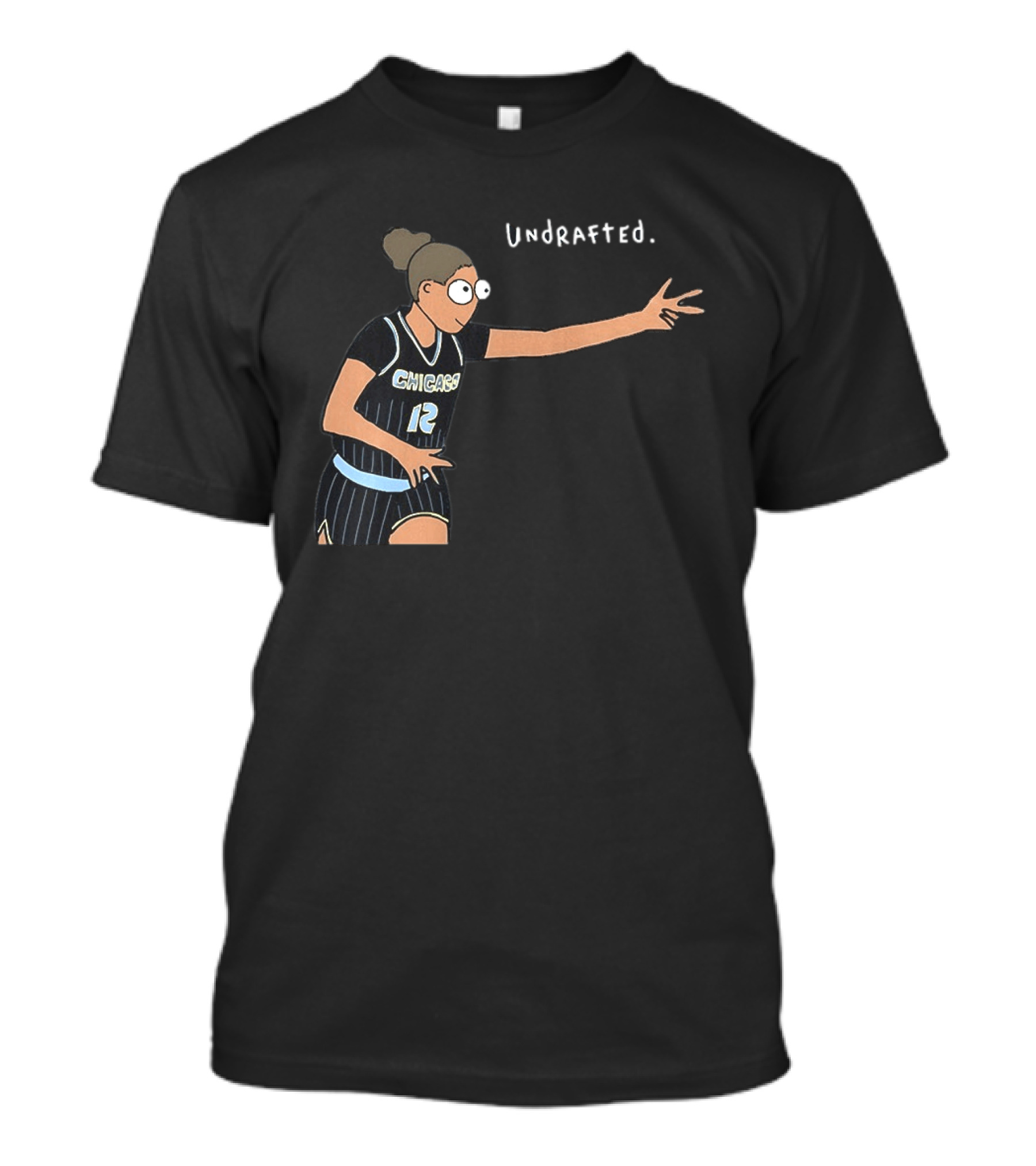 Undrafted Sydney Taylor Chicago Sky WNBA Basketball Player 12 T-Shirt