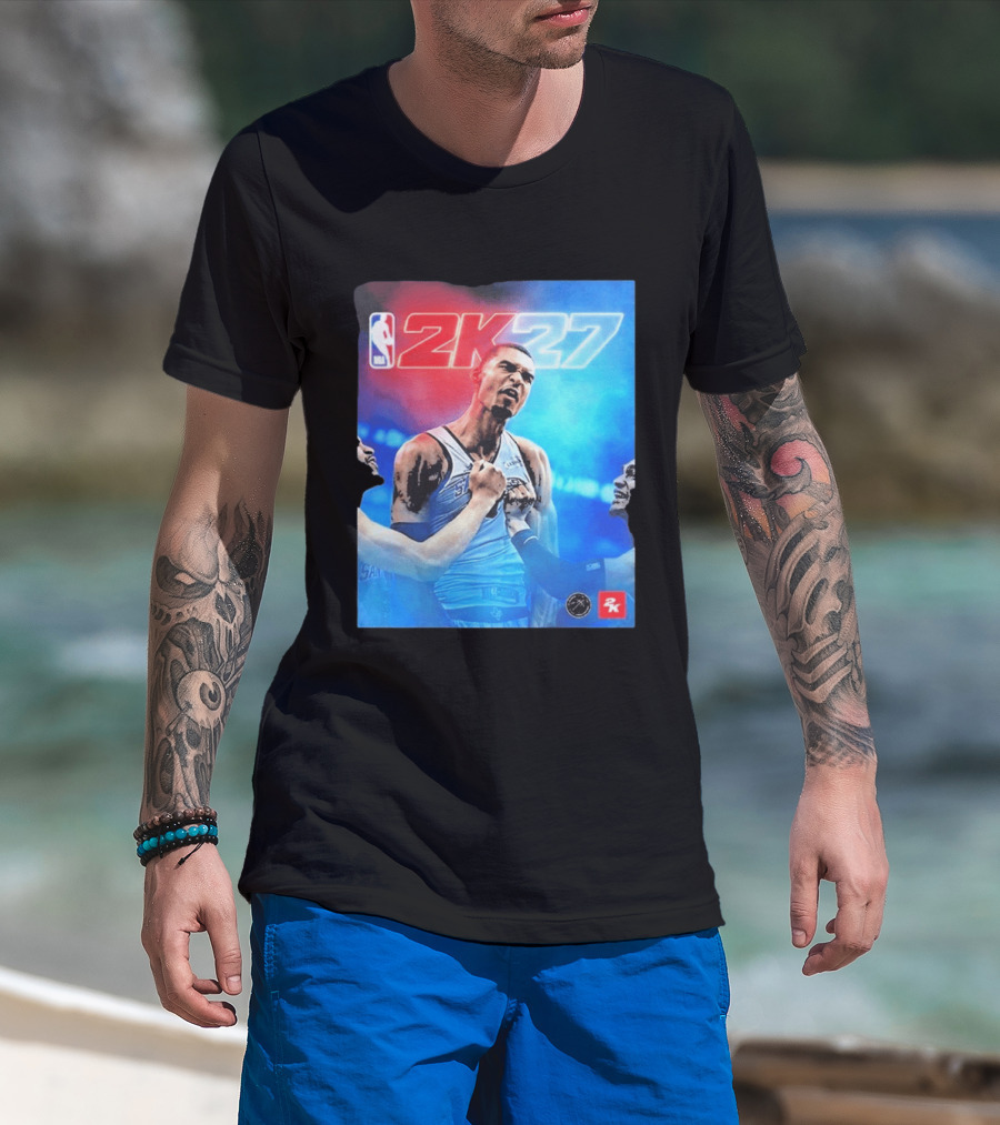 Victor Wembanyama NBA 2K27 Cover Athlete Basketball Gaming 2K Sports T-Shirt