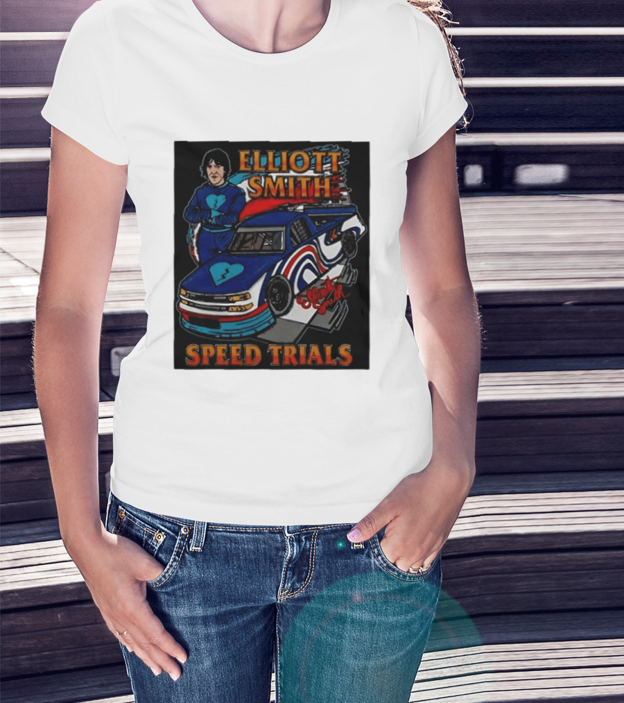 Elliott Smith Speed Trials Racing Car T-Shirt