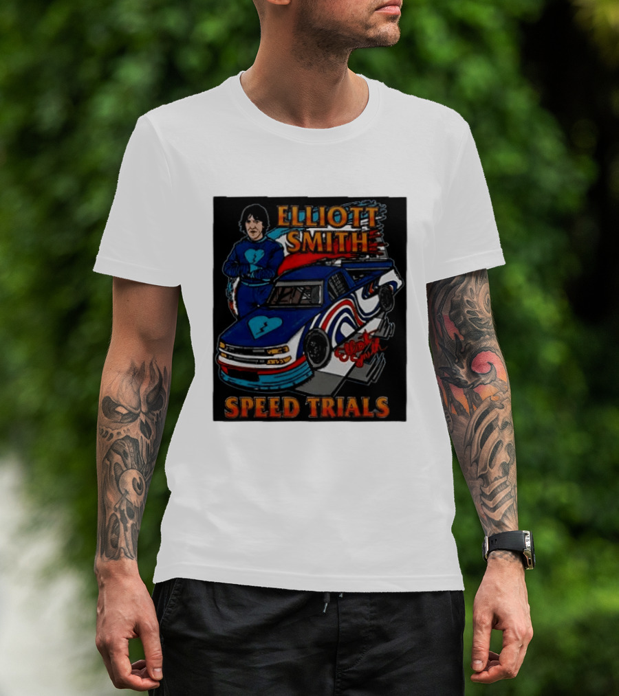 Elliott Smith Speed Trials Racing Car T-Shirt