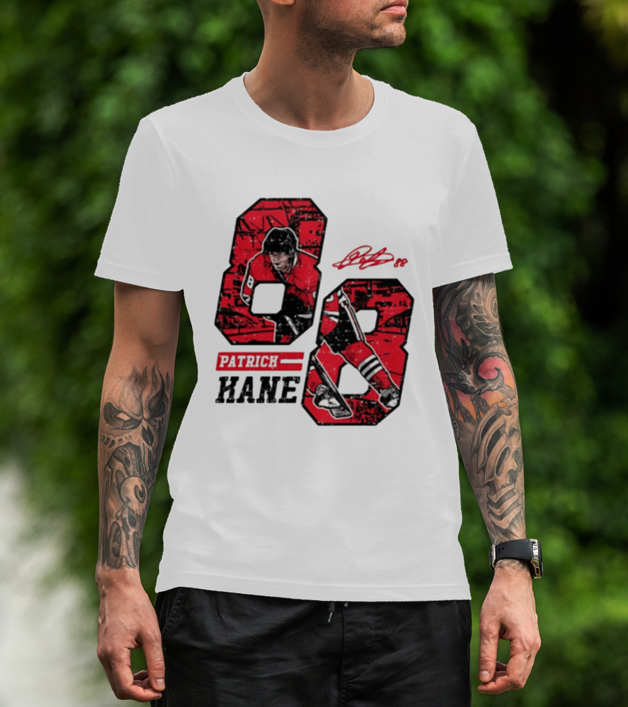 Patrick Kane Chicago Blackhawks 88 Comic Style Collaboration T-Shirt