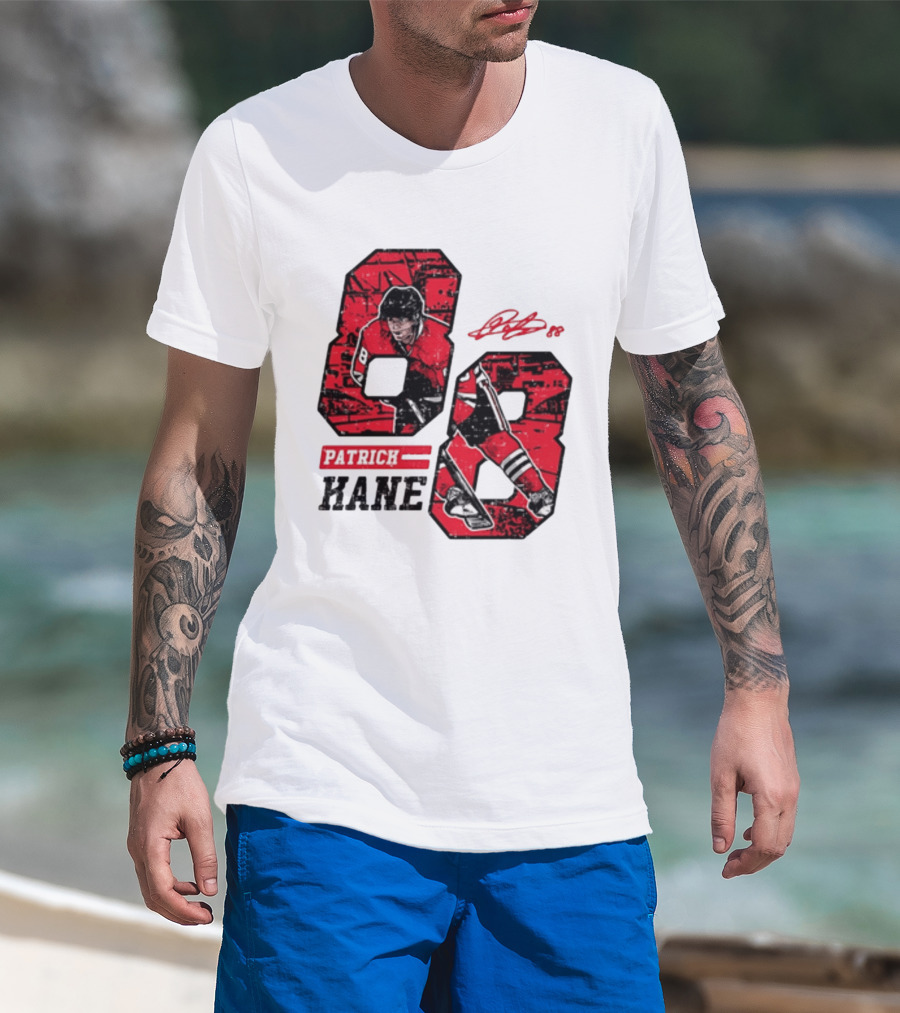 Patrick Kane Chicago Blackhawks 88 Comic Style Collaboration T-Shirt